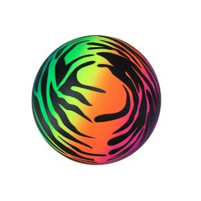 Zebra/ leopard print 6 Inch kids Rainbow Inflatable Sports Toy Ball 