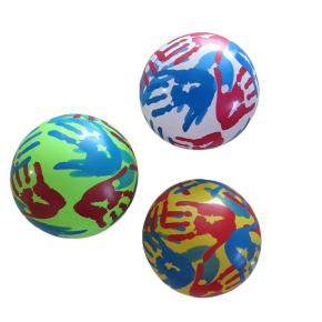 Two color print PVC inflatable basketball children's toy ball  for sale